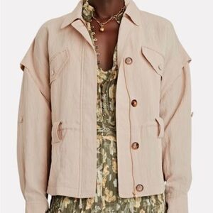 NWT Intermix Angela Belted Jacket in Beige